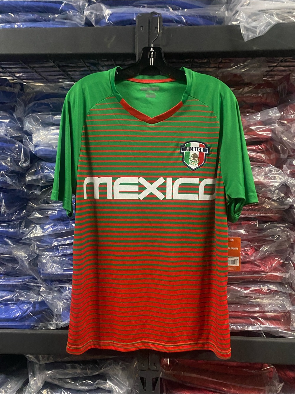 Icon Sports Retro Mexico Soccer Jersey Men’s Large Green/Red NWT